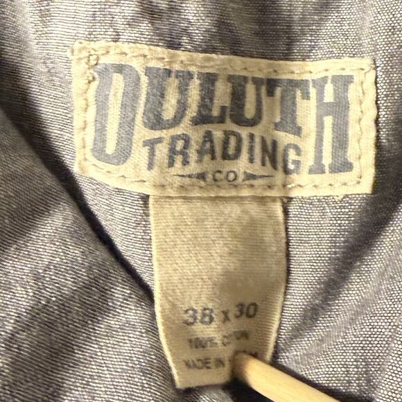 Duluth Trading Khaki Twill heavy work pants Relaxed Fit Men's 38 x 30 - Picture 2 of 8